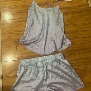Victoria’s Secret Satin blue/purple Ombré Cami/Shorts Set